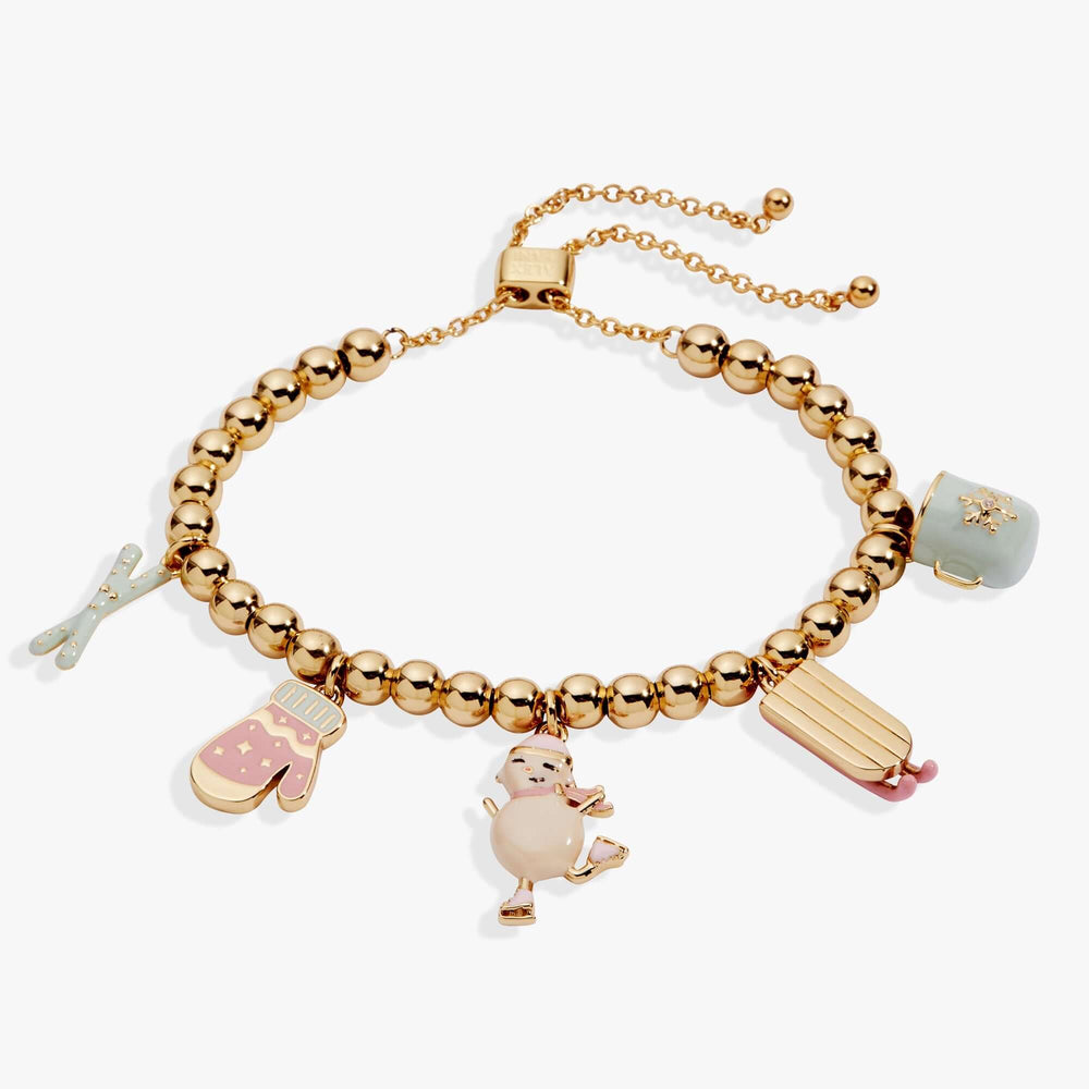 Winter Wonderland Multi Charm Bolo Bracelet, Bracelets, $ 44.00, A Moment Of Now™