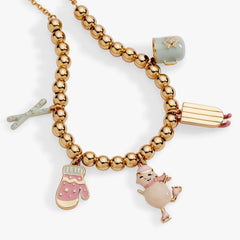 Winter Wonderland Multi Charm Bolo Bracelet, Bracelets, $ 44.00, A Moment Of Now™