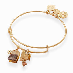 'Spill the Tea' Cup & Tea Bag Charm Bangle, Bracelets, $ 34.00, A Moment Of Now™
