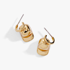 Baseball Cap Huggie Drop Earrings, Earrings, $ 28.00, A Moment Of Now™