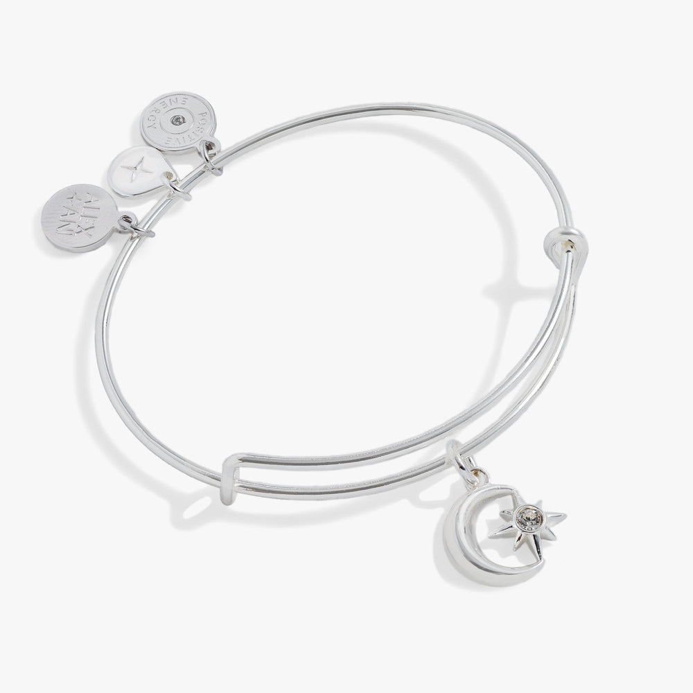 Star and Moon Charm Bangle, Bracelets, $ 28.00, A Moment Of Now™