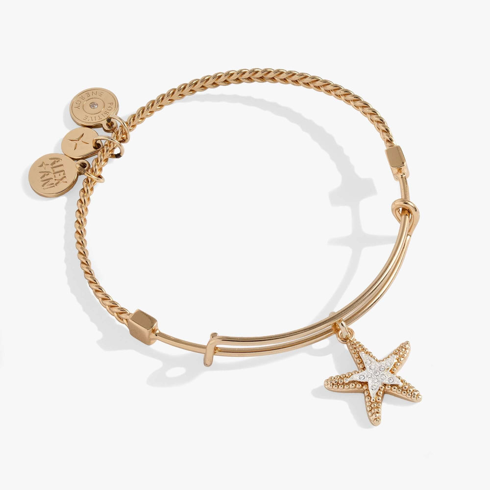 Textured Starfish Charm Bangle | Boutique In USA, Bracelets, $ 38.00, A Moment Of Now™