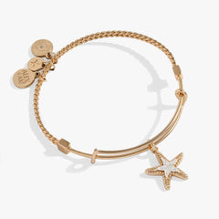 Textured Starfish Charm Bangle | Boutique In USA, Bracelets, $ 38.00, A Moment Of Now™