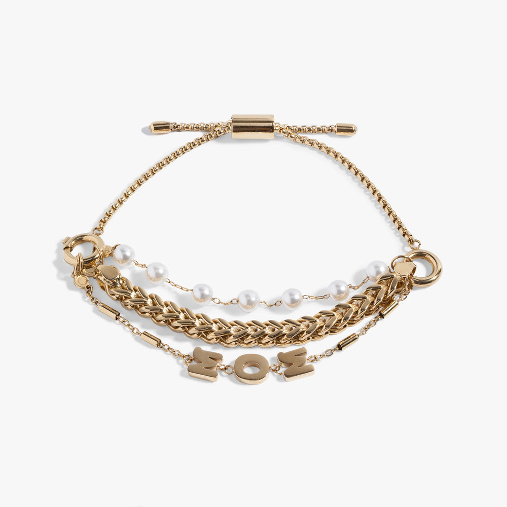 Mom Pearl Stranded™ Bracelet Set, Bracelets, $ 27.90, A Moment Of Now™