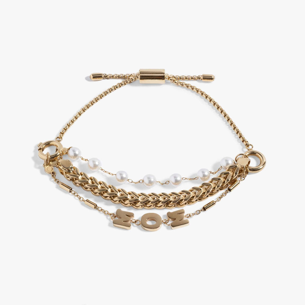 Mom Pearl Stranded™ Bracelet Set | Boutique In USA, Bracelets, $ 27.90, A Moment Of Now™