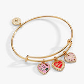 Sweet Shop 'Be Mine' Heart Multi Charm Bangle, Bracelets, $ 38.00, A Moment Of Now™