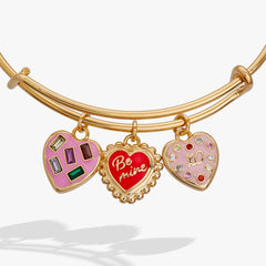 Sweet Shop 'Be Mine' Heart Multi Charm Bangle, Bracelets, $ 38.00, A Moment Of Now™