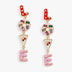 Sweet Shop 'Love' Linear Drop Statement Earrings, Earrings, $ 48.00, A Moment Of Now™