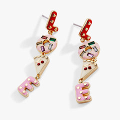Sweet Shop 'Love' Linear Drop Statement Earrings, Earrings, $ 48.00, A Moment Of Now™