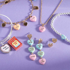 Sweethearts® Box and Tag Duo Charm Bangle, Bracelets, $ 38.00, A Moment Of Now™
