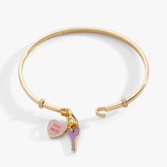 Sweethearts® ‘Soul Mate’ Heart & Key Tension Bangle, Bracelets, $ 38.00, A Moment Of Now™
