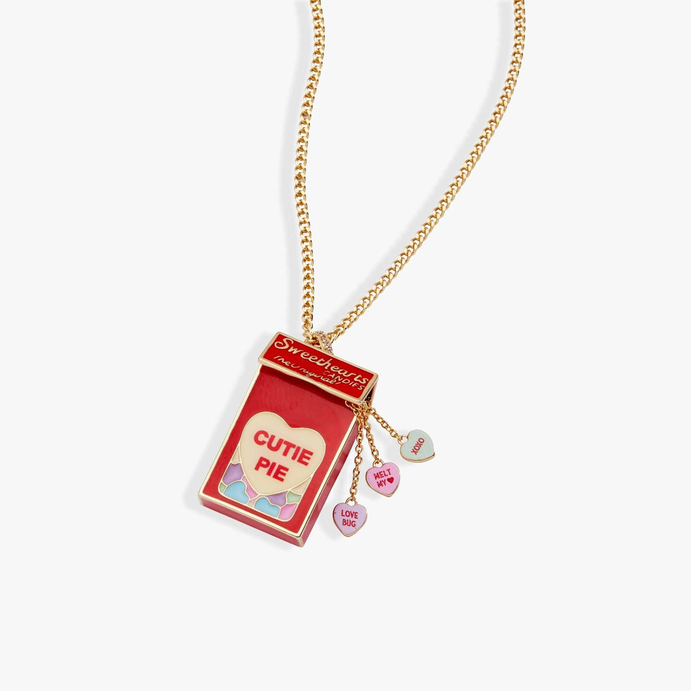 Sweethearts® Box Locket And Heart Charm Necklace, Necklaces, $ 54.00, A Moment Of Now™