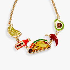 Taco Inline Charm Bracelet, Bracelets, $ 48.00, A Moment Of Now™