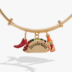 'Tacotarian' Multi Charm Bangle, Bracelets, $ 38.00, A Moment Of Now™
