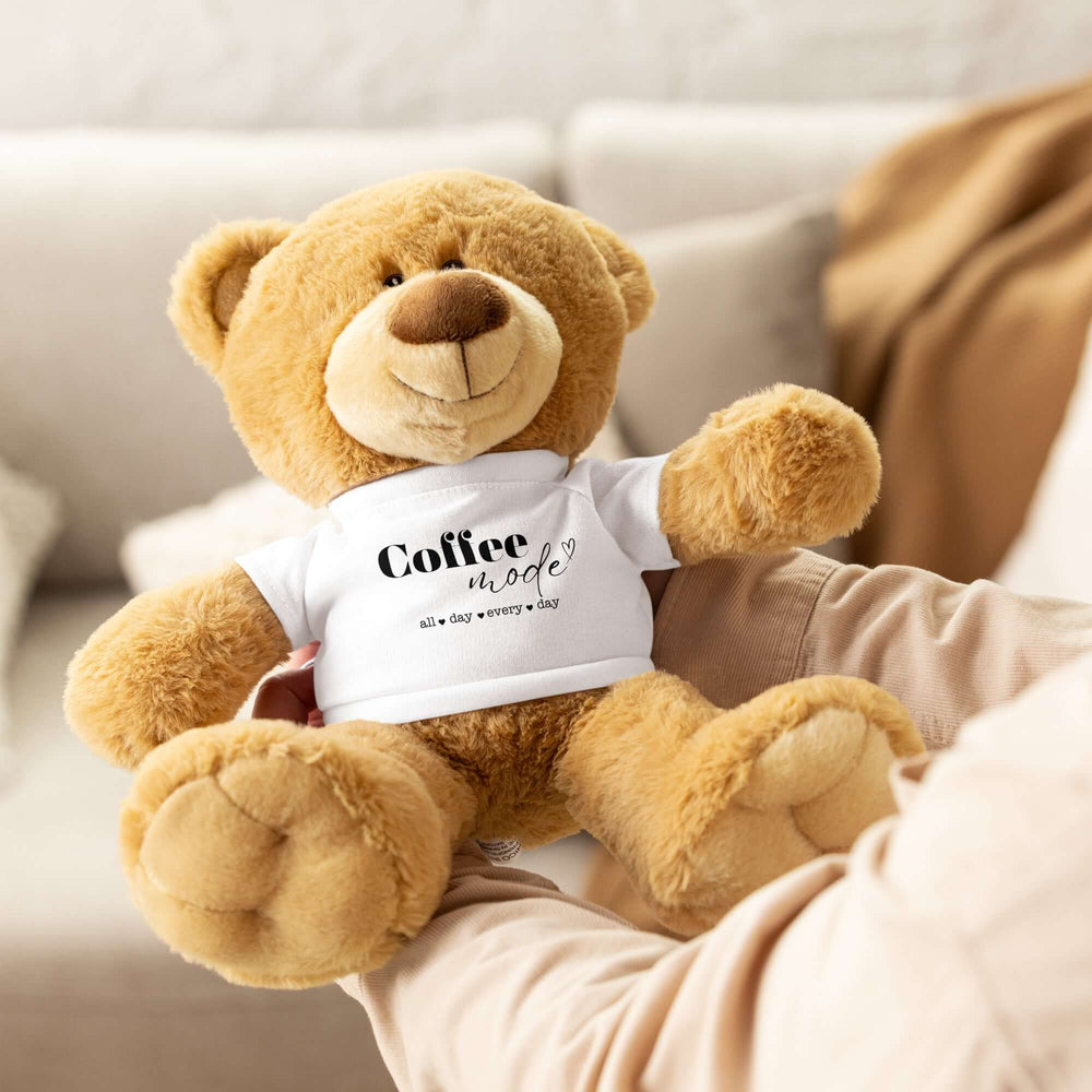 Everyday Coffee Mode Teddy Bear - Perfect Gift for Coffee Lovers, Plush Toy, $ 49.00, A Moment Of Now™