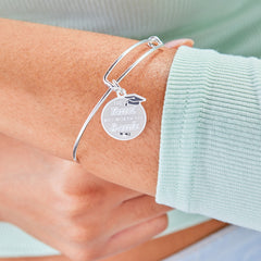 'The Tassel was Worth the Hassle' Graduation Charm Bangle, Bracelets, $ 28.00, A Moment Of Now™