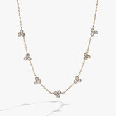 Triple Stone Crystal Inline Necklace | Boutique In USA, Necklaces, $ 28.90, A Moment Of Now™