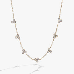 Triple Stone Crystal Inline Necklace, Necklaces, $ 28.90, A Moment Of Now™