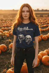 Skull & Jack O'Lantern Tee | Spooky Vintage Halloween Shirt | Boutique In USA, T-Shirts, $ 32.50, A Moment Of Now™