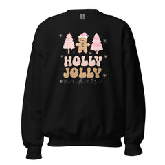 Holly Jolly Vibes Holiday Christmas Sweatshirt, Sweatshirts, $ 37.00, A Moment Of Now™