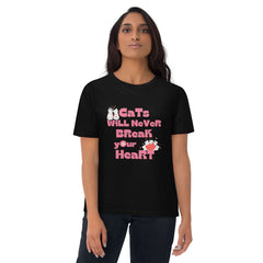 Cats Will Never Break Your Heart Organic Cotton T-shirt, T-shirts, $ 32.50, A Moment Of Now™