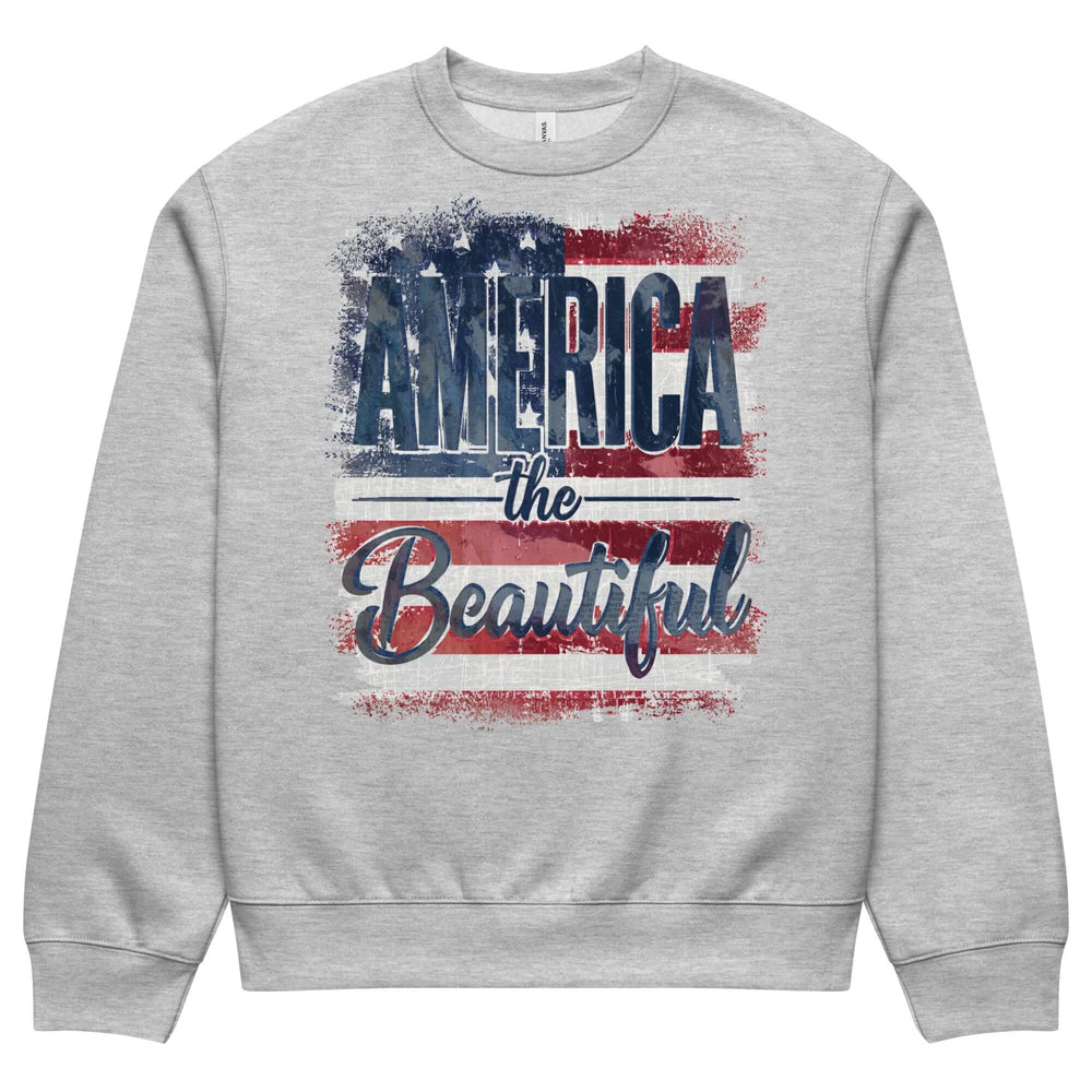 America The Beautiful Oversized Heavyweight Sweatshirt | Patriotic USA Graphic Pullover | Vintage American Pride Crewneck | Boutique In USA, Sweatshirts, $ 65.00, A Moment Of Now™