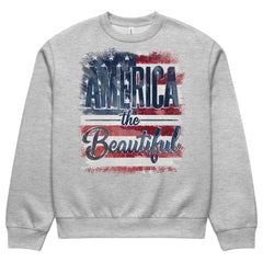 America The Beautiful Oversized Heavyweight Sweatshirt | Patriotic USA Graphic Pullover | Vintage American Pride Crewneck | Boutique In USA, Sweatshirts, $ 65.00, A Moment Of Now™