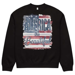 America The Beautiful Oversized Heavyweight Sweatshirt | Patriotic USA Graphic Pullover | Vintage American Pride Crewneck | Boutique In USA, Sweatshirts, $ 65.00, A Moment Of Now™