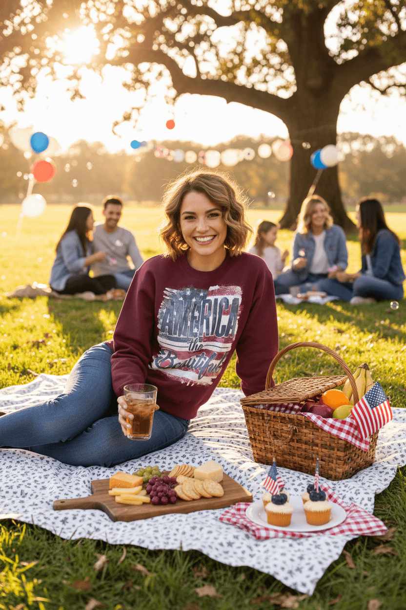 America The Beautiful Oversized Heavyweight Sweatshirt | Patriotic USA Graphic Pullover | Vintage American Pride Crewneck | Boutique In USA, Sweatshirts, $ 65.00, A Moment Of Now™
