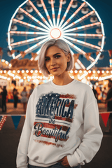 America The Beautiful Oversized Heavyweight Sweatshirt | Patriotic USA Graphic Pullover | Vintage American Pride Crewneck | Boutique In USA, Sweatshirts, $ 65.00, A Moment Of Now™