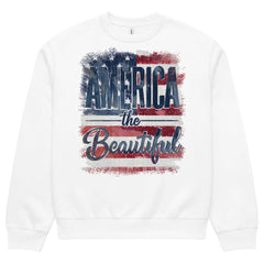 America The Beautiful Oversized Heavyweight Sweatshirt | Patriotic USA Graphic Pullover | Vintage American Pride Crewneck | Boutique In USA, Sweatshirts, $ 65.00, A Moment Of Now™