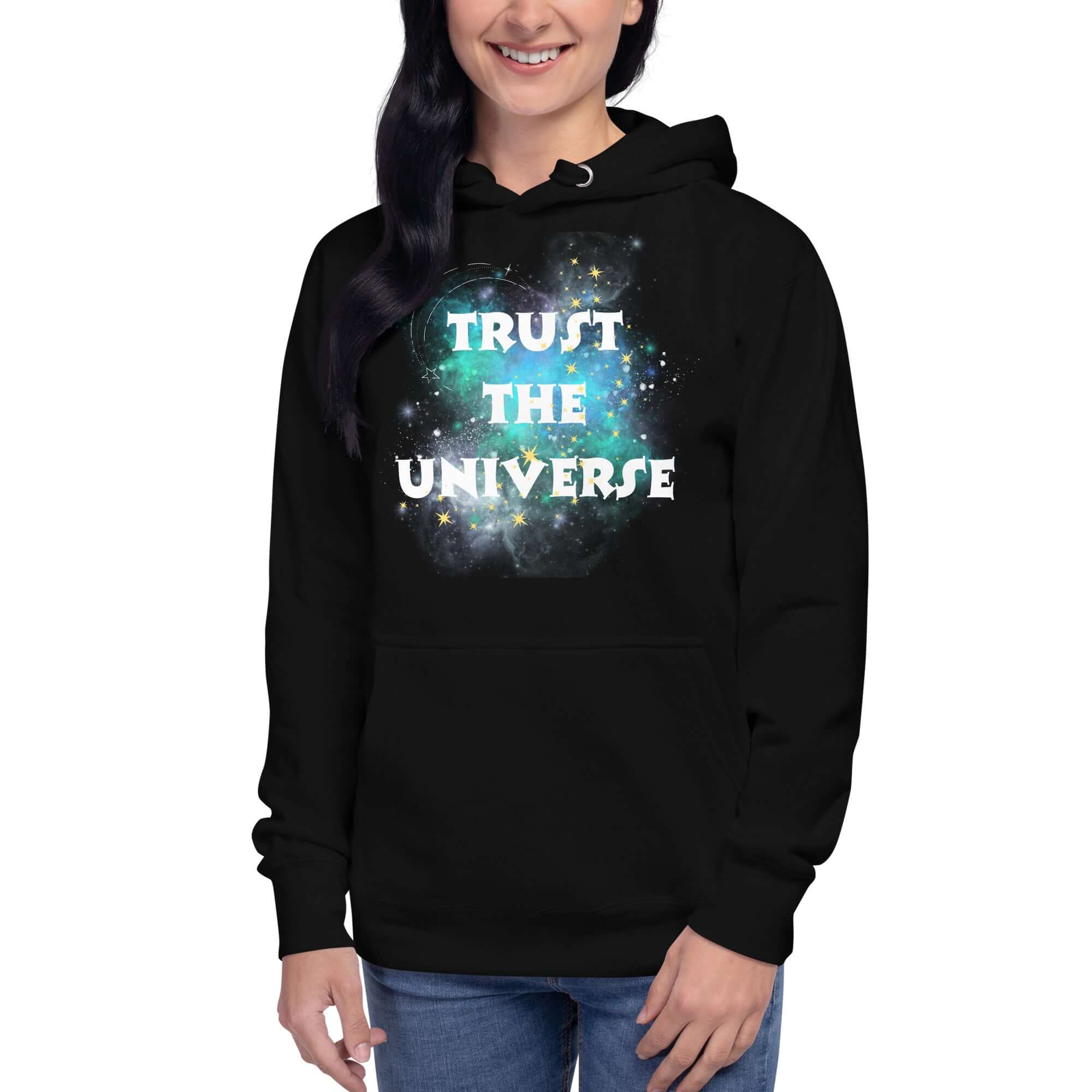 Trust The Universe Synchronicity Inspirational Quote Hoodie, Hoodies, $ 75.00, A Moment Of Now™
