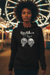 Skull & Jack O'Lantern Hoodie | Spooky Gothic Halloween Sweatshirt