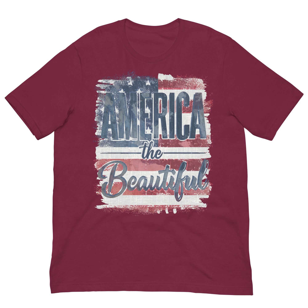 America The Beautiful T-Shirt | Patriotic Graphic Tee | Fourth of July Shirt | Boutique In USA, T-Shirts, $ 40.50, A Moment Of Now™