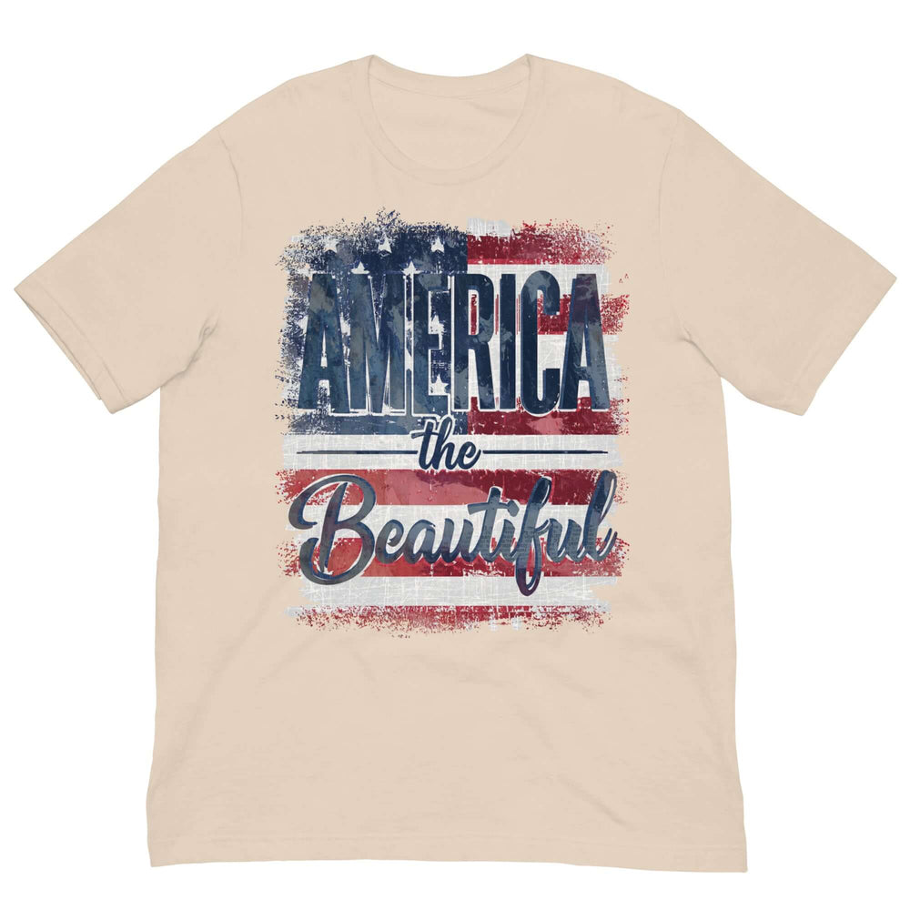 America The Beautiful T-Shirt | Patriotic Graphic Tee | Fourth of July Shirt | Boutique In USA, T-Shirts, $ 40.50, A Moment Of Now™