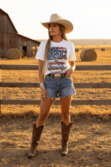 America The Beautiful T-Shirt | Patriotic Graphic Tee | Fourth of July Shirt | Boutique In USA, T-Shirts, $ 40.50, A Moment Of Now™