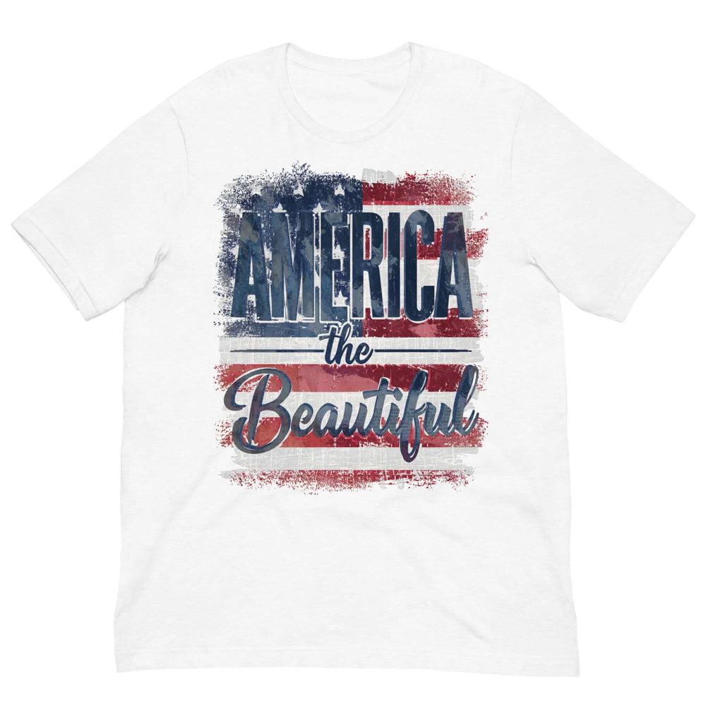 America The Beautiful T-Shirt | Patriotic Graphic Tee | Fourth of July Shirt | Boutique In USA, T-Shirts, $ 40.50, A Moment Of Now™