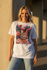 USA 250th Birthday American Spirit Eagle T-Shirt Tee