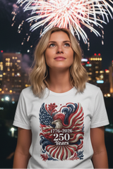 USA 250th Birthday American Spirit Eagle T-Shirt Tee