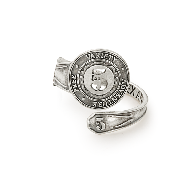 Number 5 Spoon Ring | Free, Variety, and Adventure, Rings, $ 9.90, A Moment Of Now™