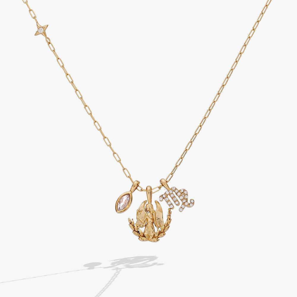 Virgo Zodiac Charm Cluster Necklace, Necklaces, $ 54.00, A Moment Of Now™