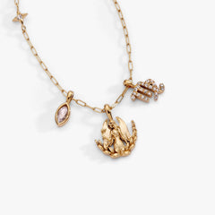 Virgo Zodiac Charm Cluster Necklace, Necklaces, $ 54.00, A Moment Of Now™