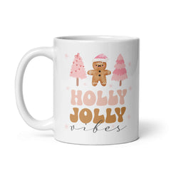 Holly Jolly Vibes Holiday Coffee Mug - Festive & Durable, Mugs, $ 21.50, A Moment Of Now™