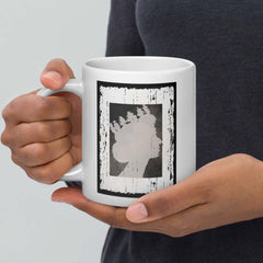 The Queen Silhouette Distressed Graphic Mug, Mugs, $ 17.50, A Moment Of Now™