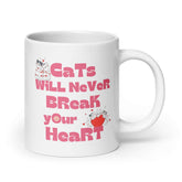 Cats Will Never Break Your Heart Coffee Mug Cup, Mugs, $ 24.50, A Moment Of Now™
