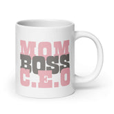 Mom Boss C.E.O Graphic Coffee Mug Cup - Perfect Gift, Mugs, $ 24.50, A Moment Of Now™