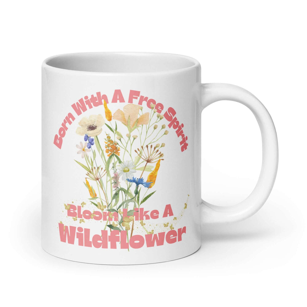 Free Spirit Wildflower Coffee Mug - Unleash Your Soul, Mugs, $ 24.00, A Moment Of Now™