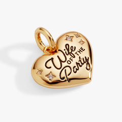 ‘Wife of the Party’ Heart Charm, Charms & Pendants, $ 22.00, A Moment Of Now™