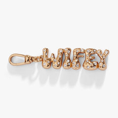 'Wifey' Bubble Crystal Clip Charm, Charms & Pendants, $ 22.00, A Moment Of Now™