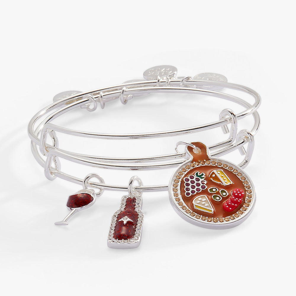 Wine and Cheese BFF Bangle Set of 2, Bracelets, $ 44.90, A Moment Of Now™